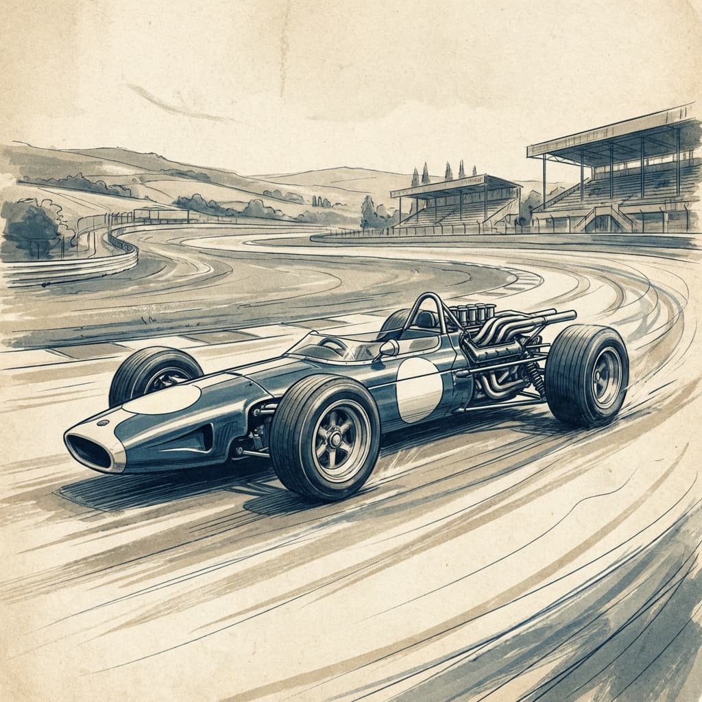 The elegant Eagle T1G in racing trim