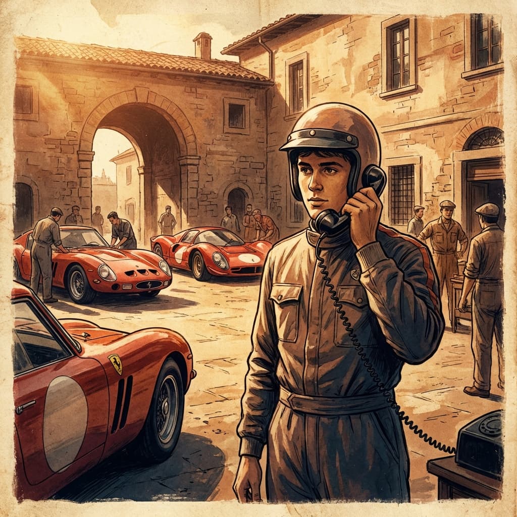 Formula 1 racing action from the 1960s era