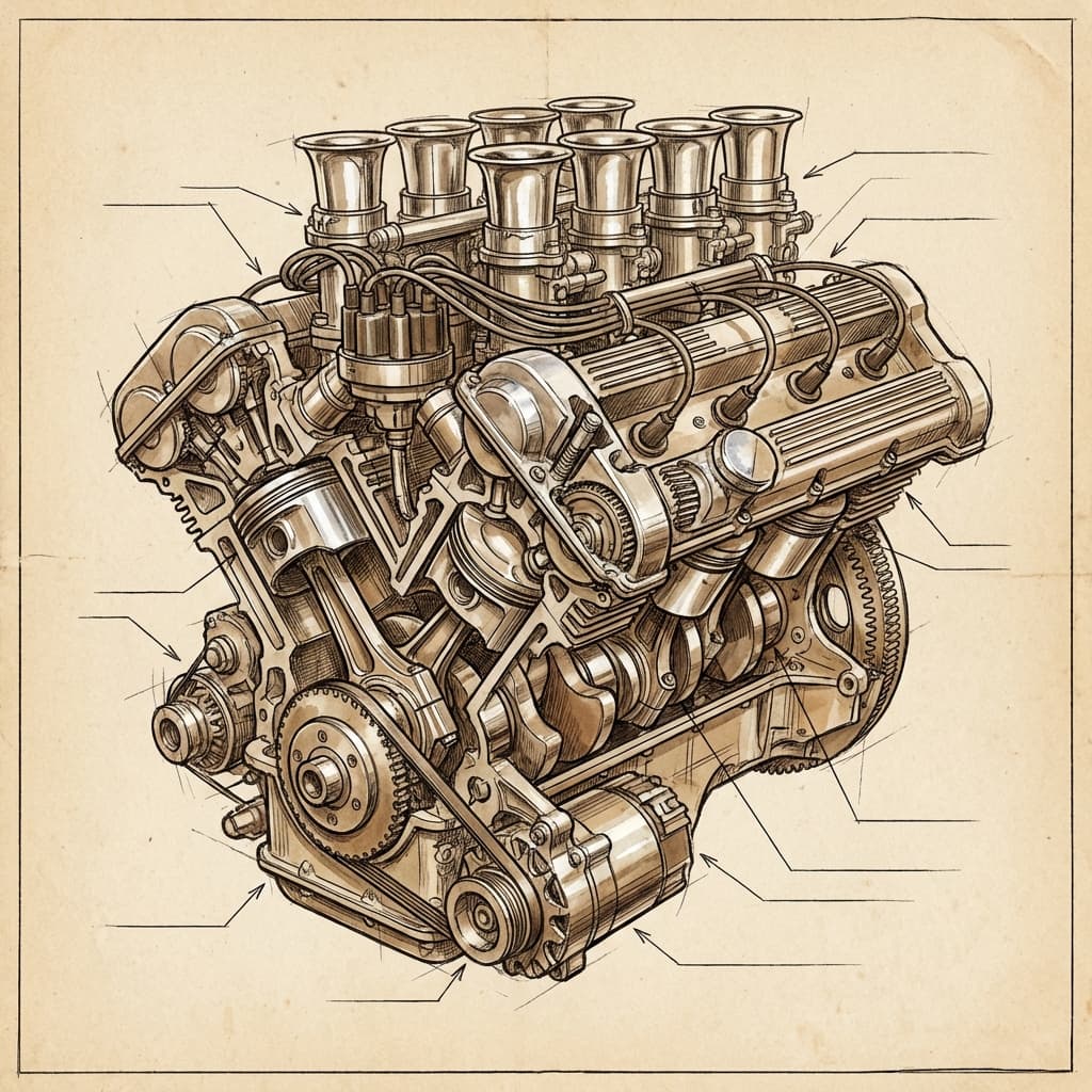 The Eagle-Weslake at full speed